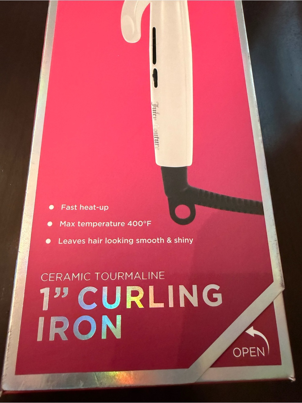 Juicy Couture Pink Barrel White Handle 1.25" Curling Iron - Picture 3 of 3